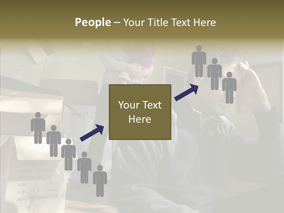 People Family Stress PowerPoint Template