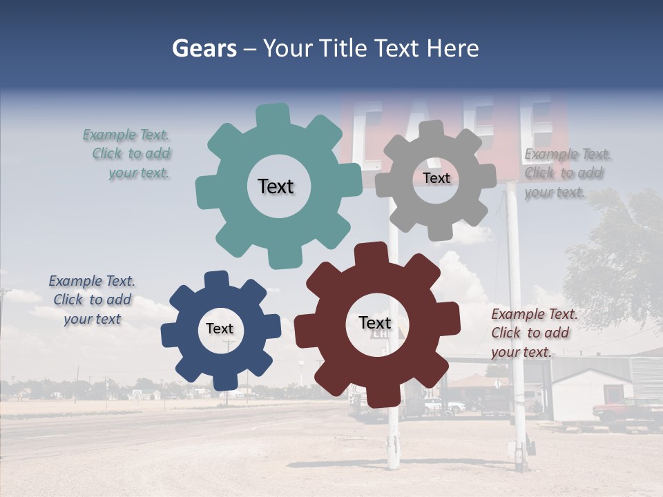 Faded Sky Food PowerPoint Template