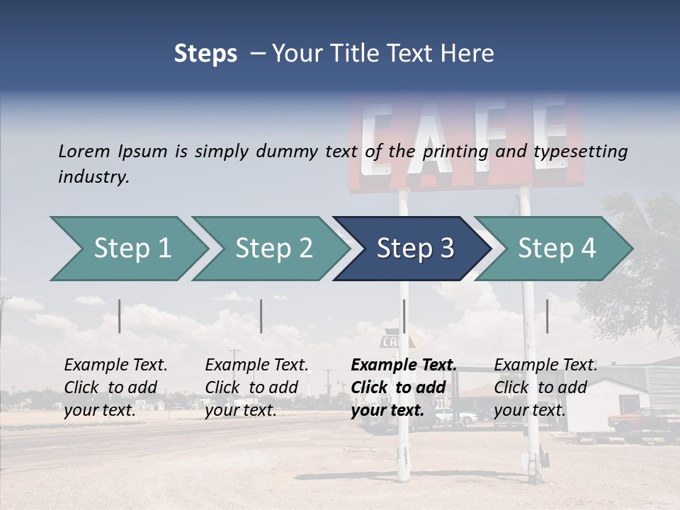 Faded Sky Food PowerPoint Template