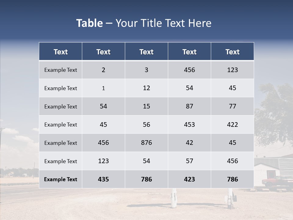 Faded Sky Food PowerPoint Template