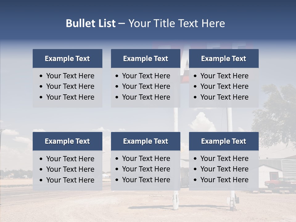 Faded Sky Food PowerPoint Template