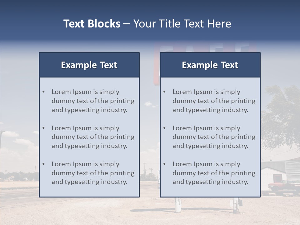 Faded Sky Food PowerPoint Template