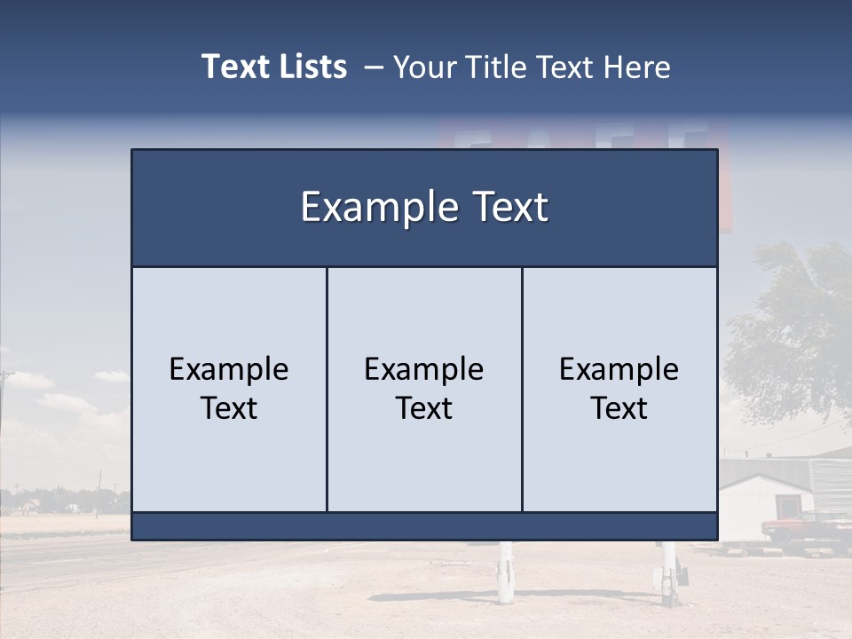 Faded Sky Food PowerPoint Template