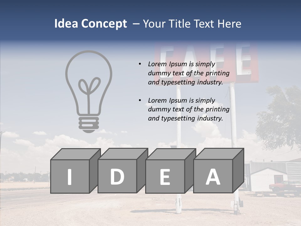 Faded Sky Food PowerPoint Template