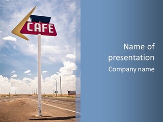 Texas Drink Arrow PowerPoint Template