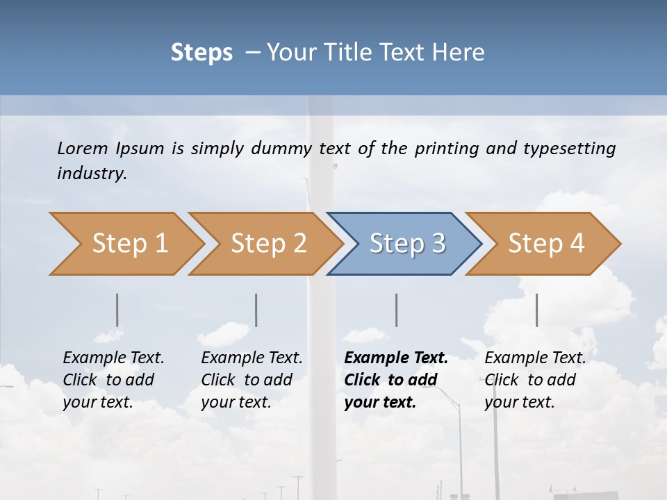 Texas Drink Arrow PowerPoint Template
