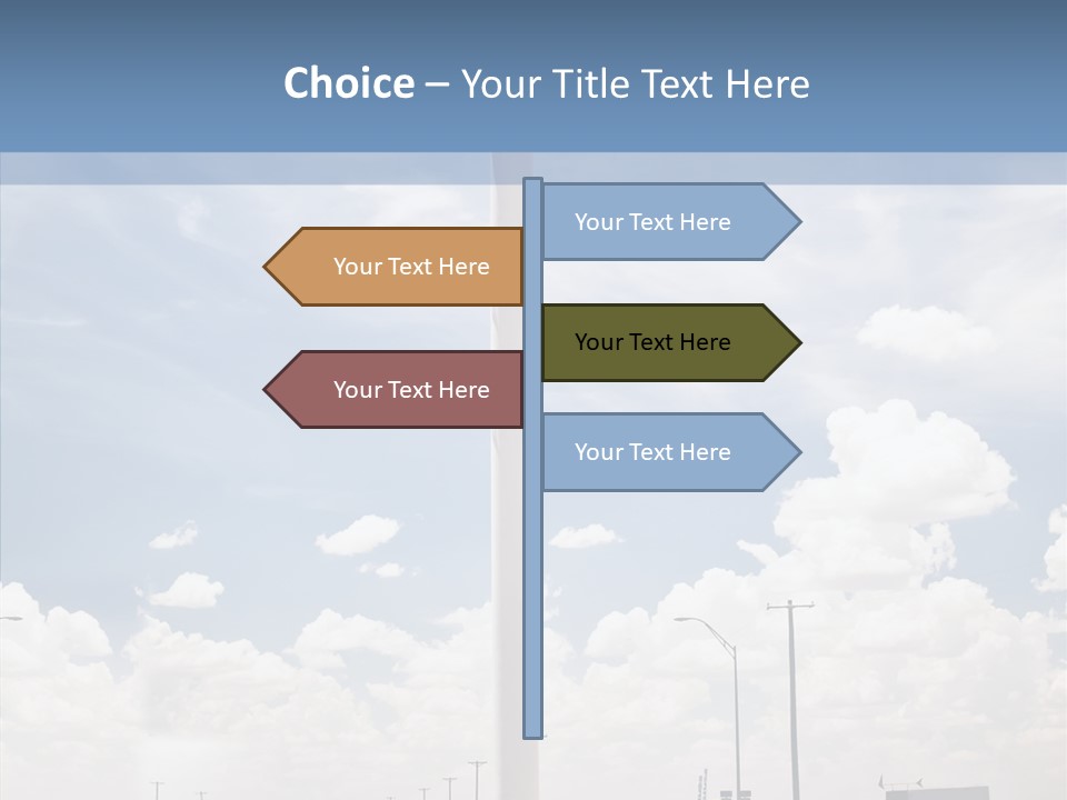 Texas Drink Arrow PowerPoint Template