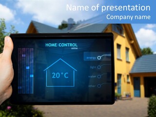 Remote Control Illumination Automation PowerPoint Template