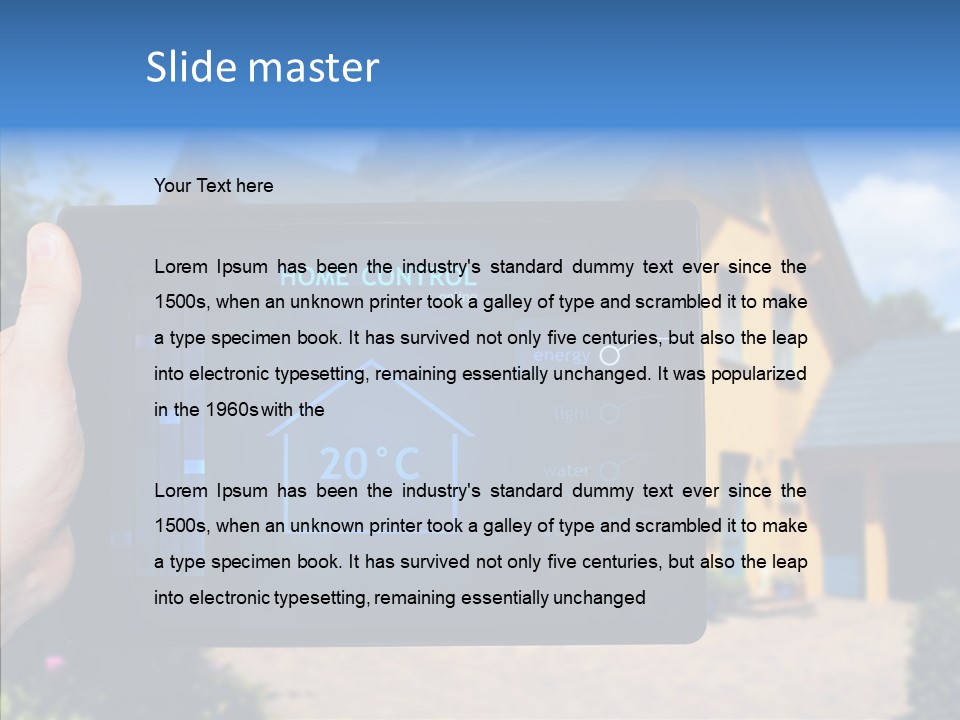 Remote Control Illumination Automation PowerPoint Template