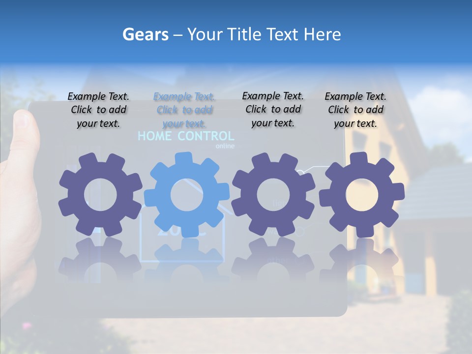 Remote Control Illumination Automation PowerPoint Template