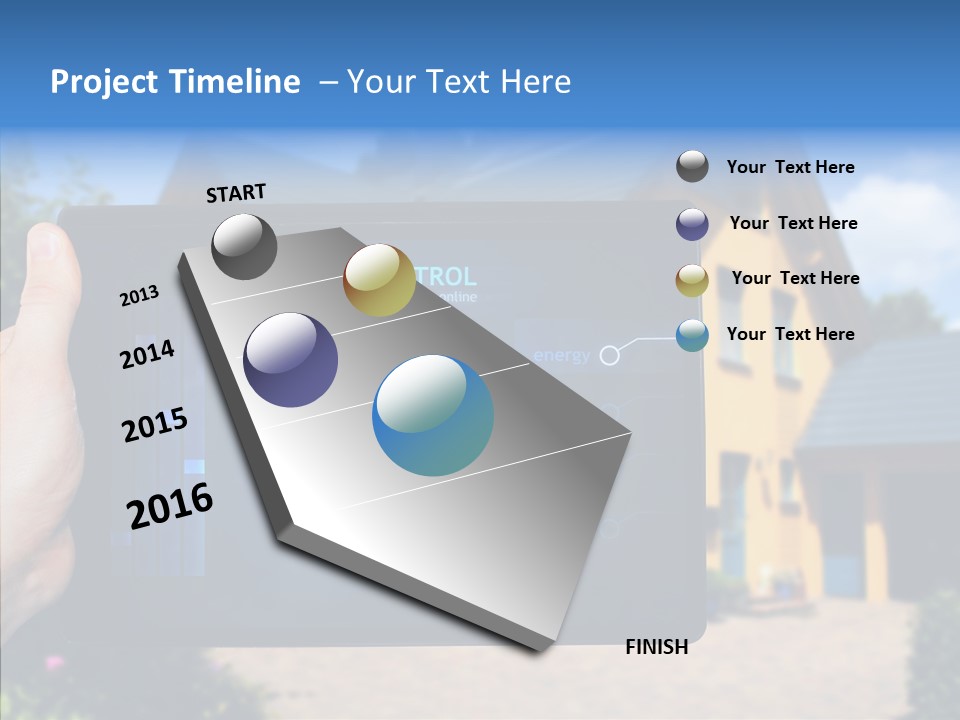 Remote Control Illumination Automation PowerPoint Template