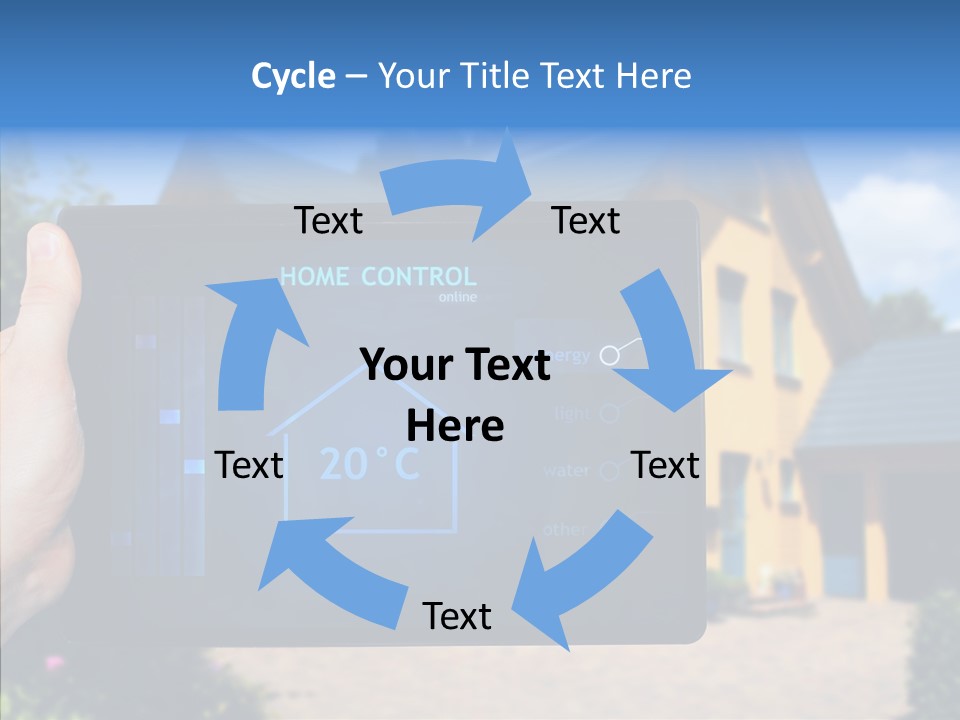 Remote Control Illumination Automation PowerPoint Template