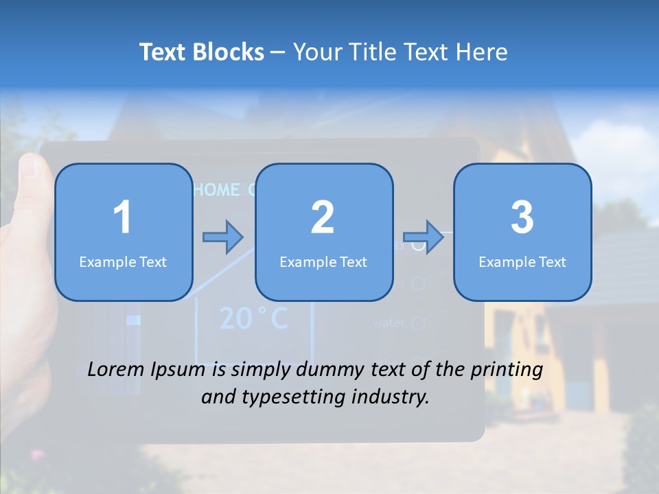 Remote Control Illumination Automation PowerPoint Template