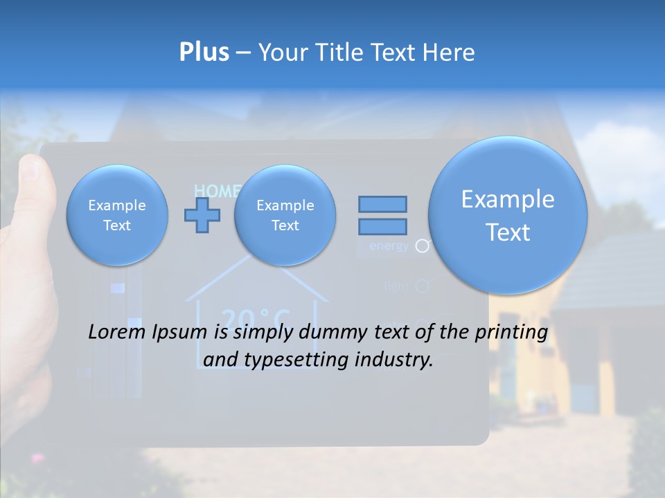 Remote Control Illumination Automation PowerPoint Template