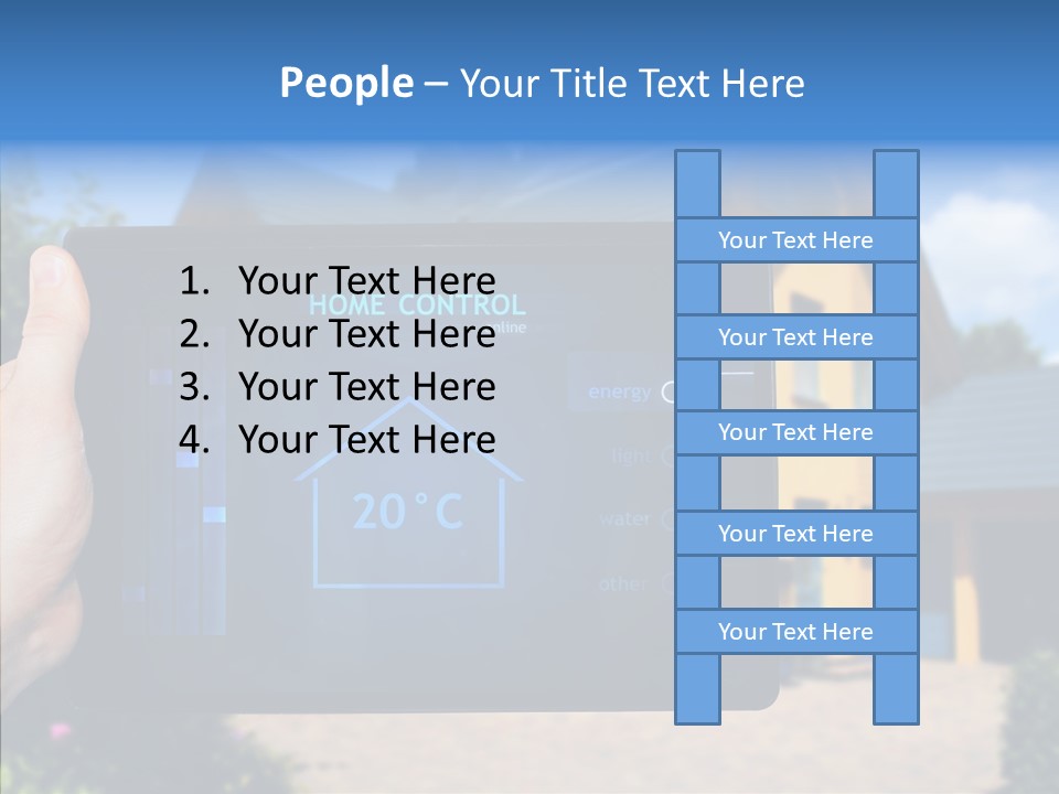 Remote Control Illumination Automation PowerPoint Template