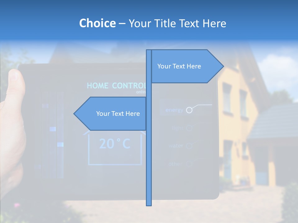 Remote Control Illumination Automation PowerPoint Template