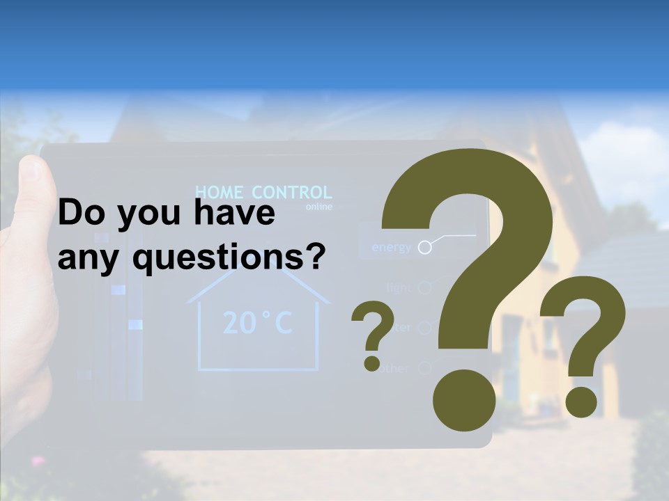 Remote Control Illumination Automation PowerPoint Template