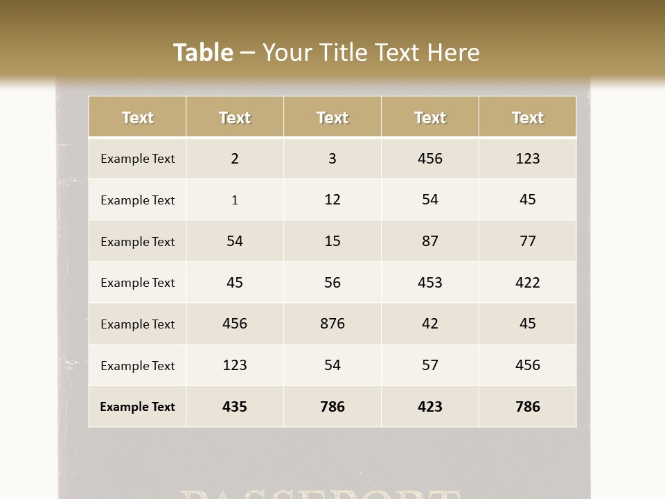 Paper Vacation Nationality PowerPoint Template