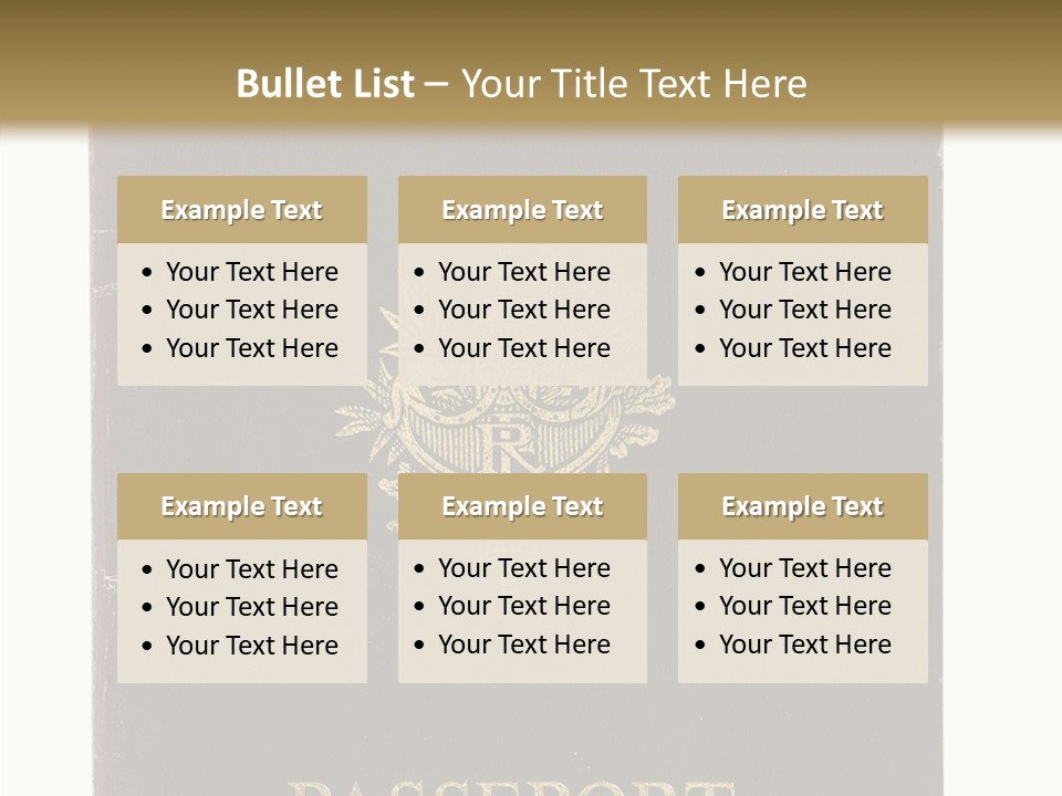 Paper Vacation Nationality PowerPoint Template