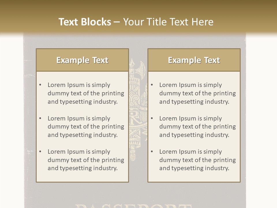 Paper Vacation Nationality PowerPoint Template