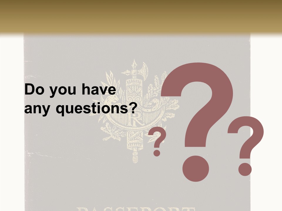 Paper Vacation Nationality PowerPoint Template