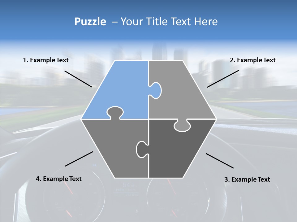 Aim Steer Freeway PowerPoint Template