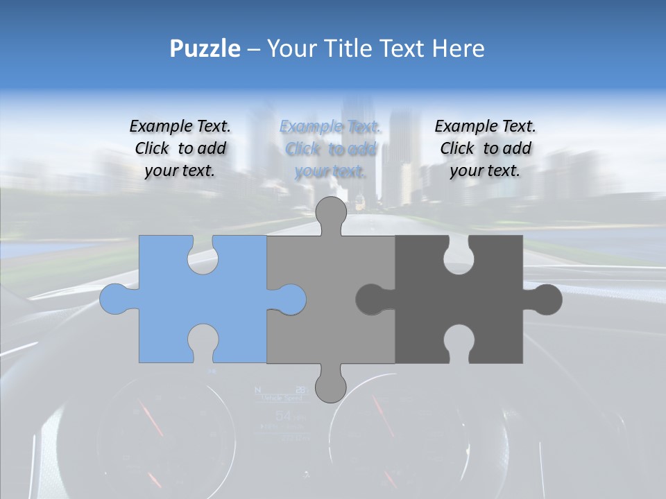 Aim Steer Freeway PowerPoint Template