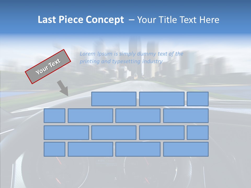 Aim Steer Freeway PowerPoint Template