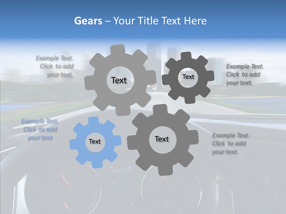 Aim Steer Freeway PowerPoint Template