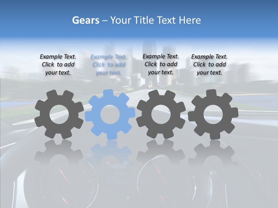 Aim Steer Freeway PowerPoint Template