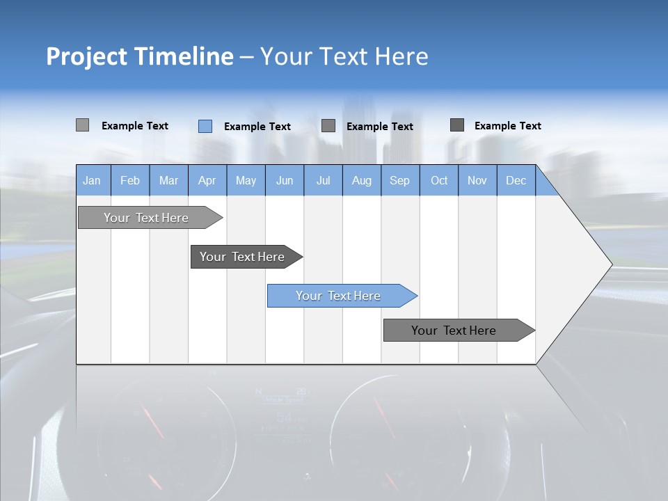 Aim Steer Freeway PowerPoint Template