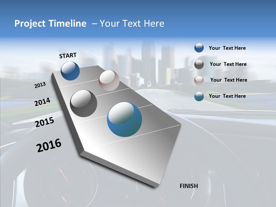 Aim Steer Freeway PowerPoint Template