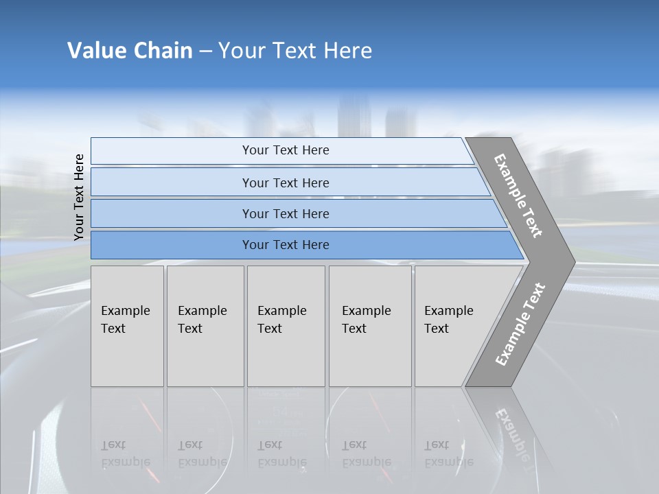 Aim Steer Freeway PowerPoint Template