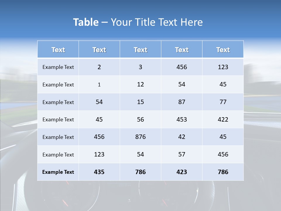 Aim Steer Freeway PowerPoint Template