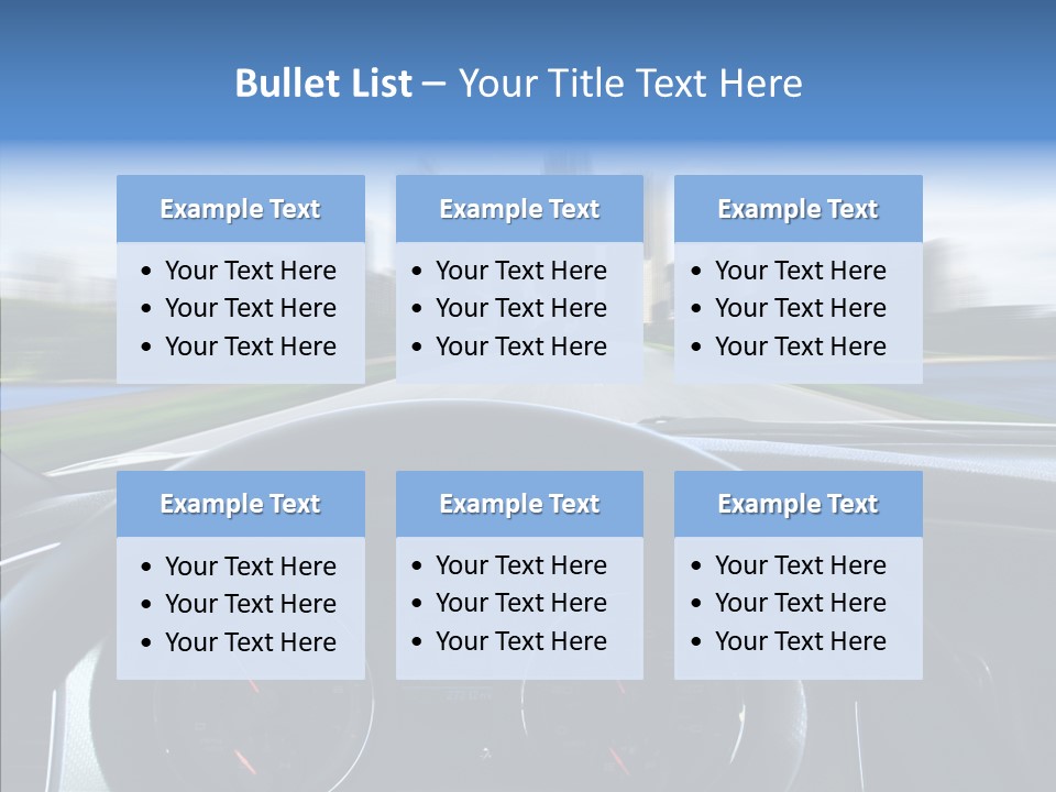 Aim Steer Freeway PowerPoint Template