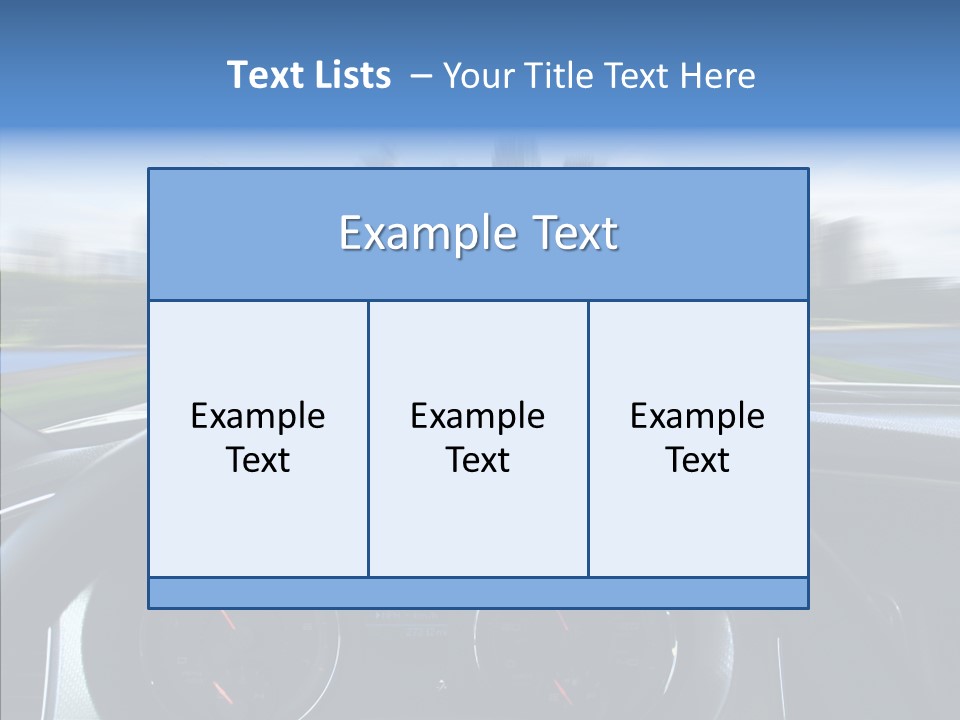Aim Steer Freeway PowerPoint Template
