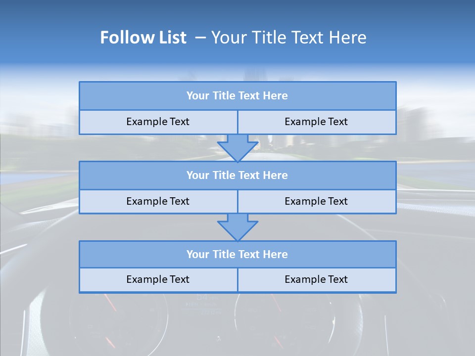 Aim Steer Freeway PowerPoint Template