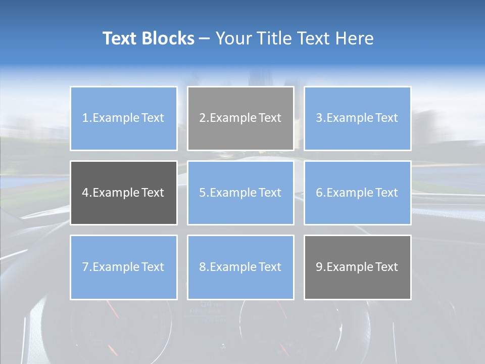 Aim Steer Freeway PowerPoint Template