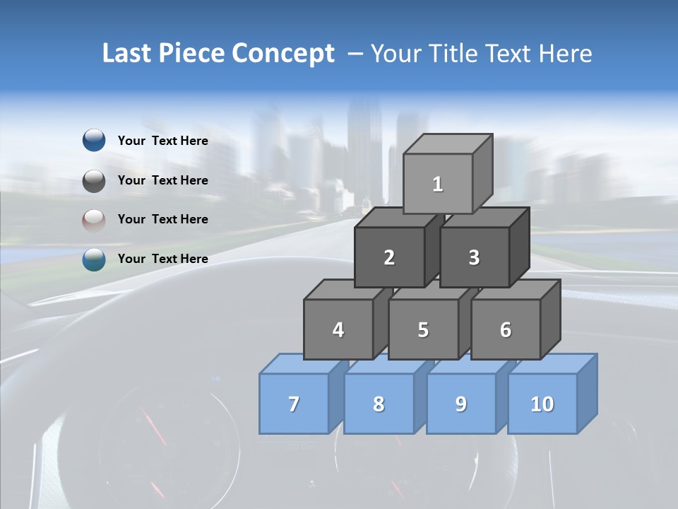 Aim Steer Freeway PowerPoint Template