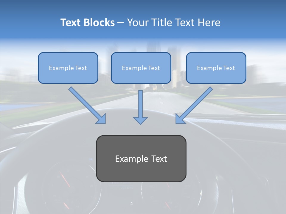 Aim Steer Freeway PowerPoint Template