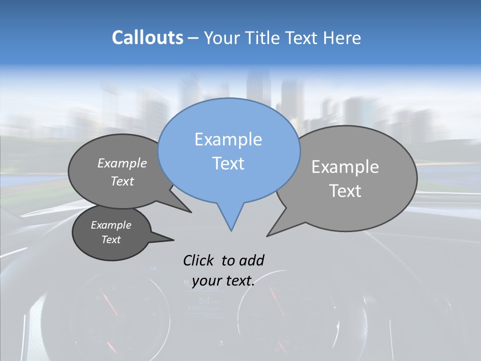 Aim Steer Freeway PowerPoint Template