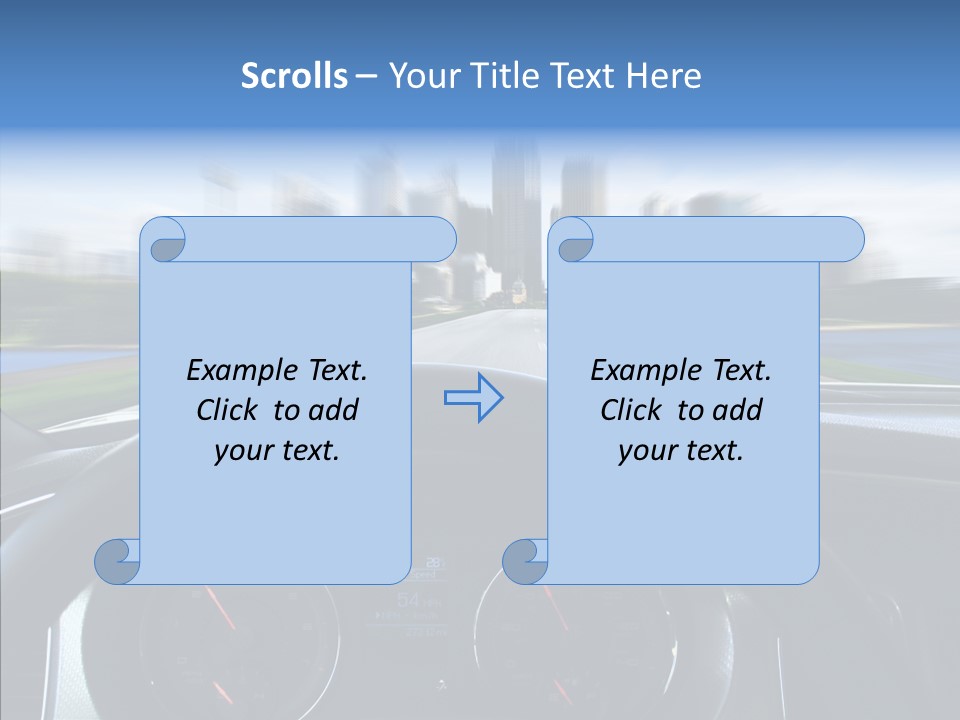 Aim Steer Freeway PowerPoint Template