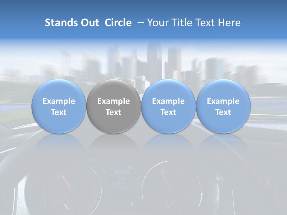 Aim Steer Freeway PowerPoint Template