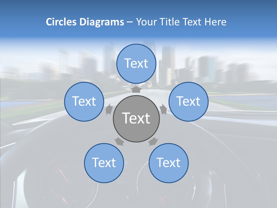 Aim Steer Freeway PowerPoint Template
