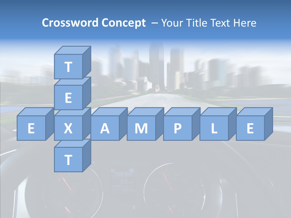Aim Steer Freeway PowerPoint Template