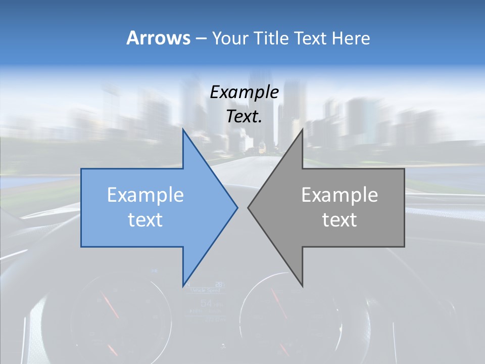 Aim Steer Freeway PowerPoint Template