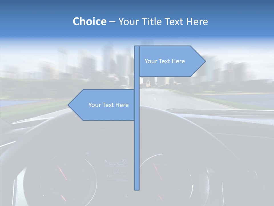 Aim Steer Freeway PowerPoint Template