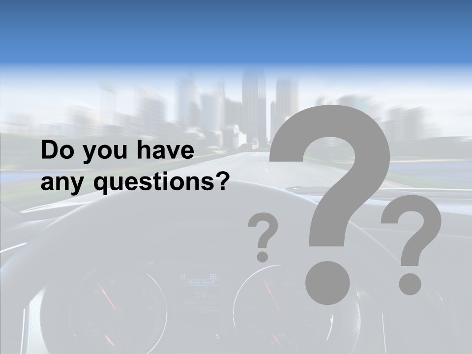 Aim Steer Freeway PowerPoint Template