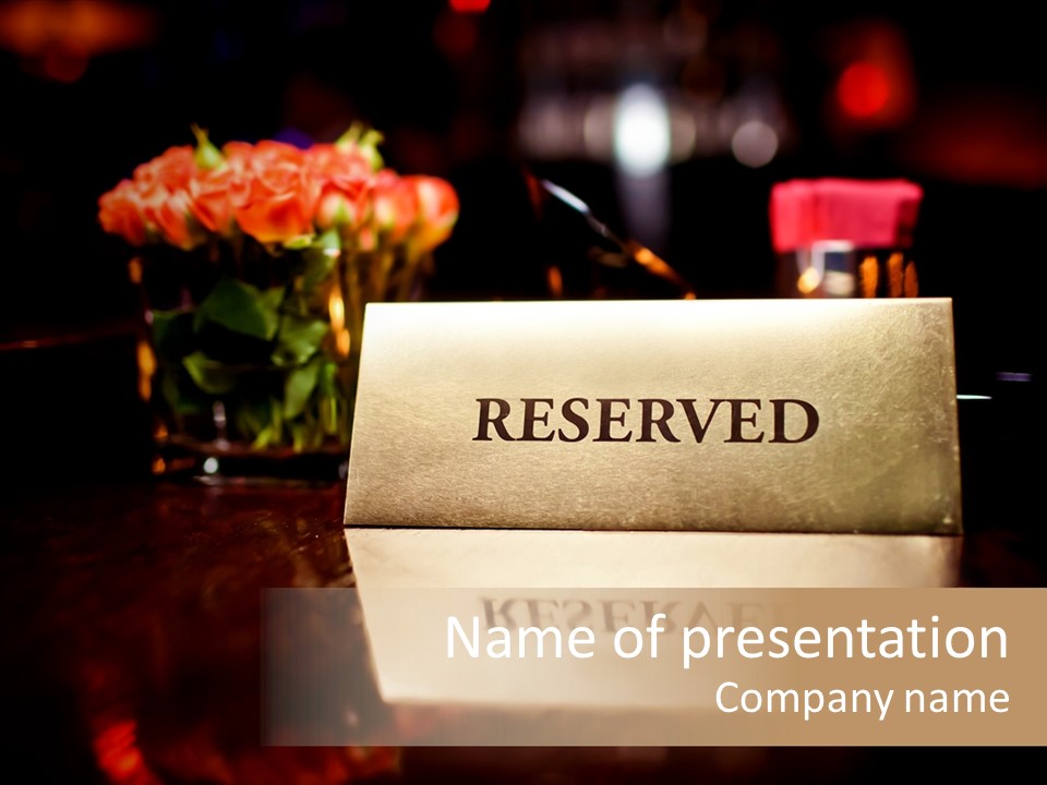 Private Sign Reserved PowerPoint Template