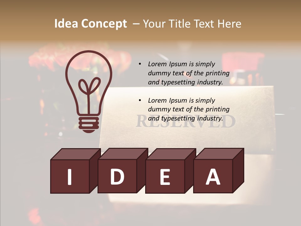 Private Sign Reserved PowerPoint Template